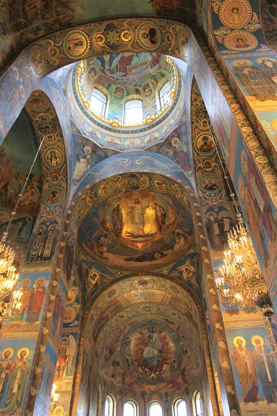 Russia Church of the Savior on the Spilled Blood Walls